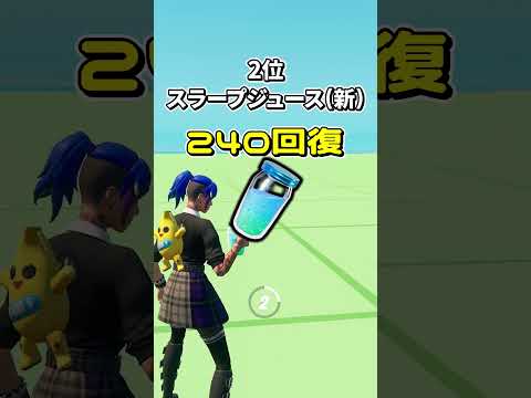 回復量最強ランキング！【フォートナイト/ゆっくり実況/ふぉーとないとゆっくり/Fortnite】#shorts #フォートナイト