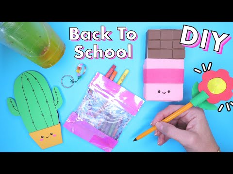 6 AMAZING DIY SCHOOL SUPPLIES IDEAS - BACK TO SCHOOL HACKS AND CRAFTS