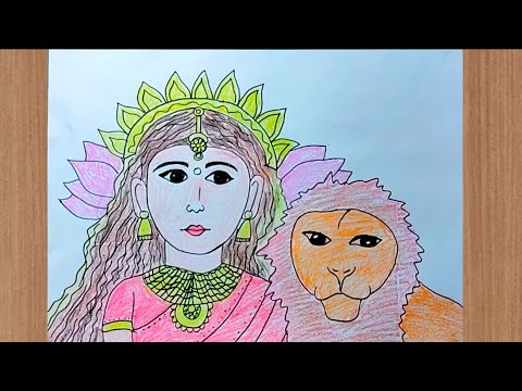 Durga maa drawing easy | Durga Puja special drawing | how to draw Durga Maa step by step