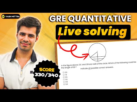 GRE Quant Complete Course - Live Solving Full GRE Quant Test