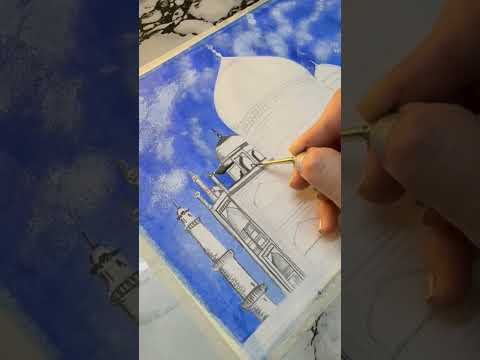 Symbol of Love in Stone❤️#art #drawing #love #tajmahal #satisfying #ytshorts #shortsfeed #viralshort