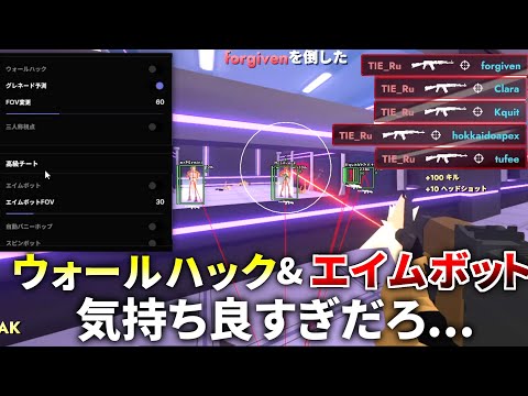 【新作FPS】全員がチート使いたい放題のヤバいゲーム登場ｗｗ ウォールハック エイムボットきもちえぇぇぇ | Cheaters Cheetah