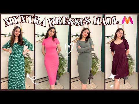 MYNTRA DRESSES HAUL 🎀 || Try On Haul || *Honest Review* || Tanisha Madhok #myntrahaul #dresses