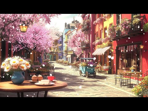 Smooth Jazz Background Music for Relief Stress, Relax - Coffee Shop Ambience on Springtime Day