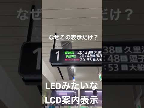 LEDみたいなLCD案内表示。