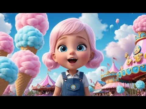 Cotton Candy, Cotton Candy, Sweet and Light Rhyme Song for Kids | Educational Kids Songs