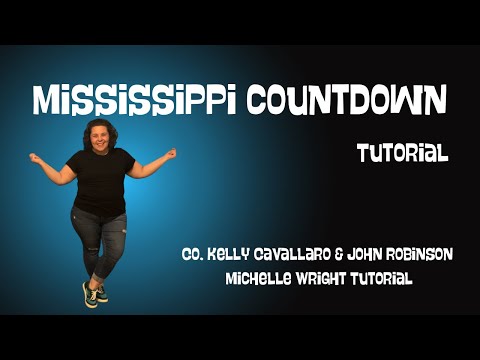 Mississippi countdown line dance tutorial Phrased intermediate choreography by Cavallaro &  Robinson