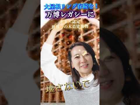 関西万博 大屋根リングを存続させるべきと国会に提議　#松川るい