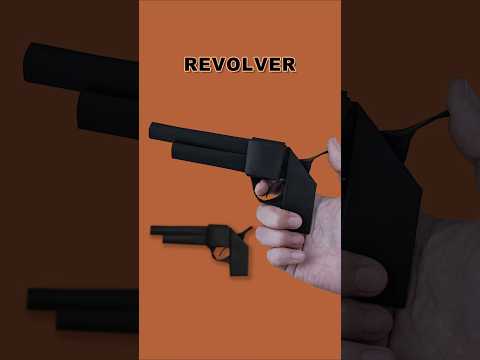 How to make Revolver Paper Gun l Squid Game