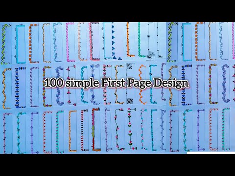 100 Simple First Page Design/Project Work Designs/Project Design/Front Page Design/Outline design