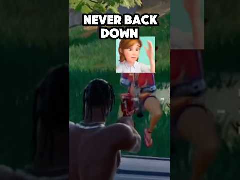 Never back Down #fortnite #memes #funny #fortnitefunny #gamingfunny #shorts