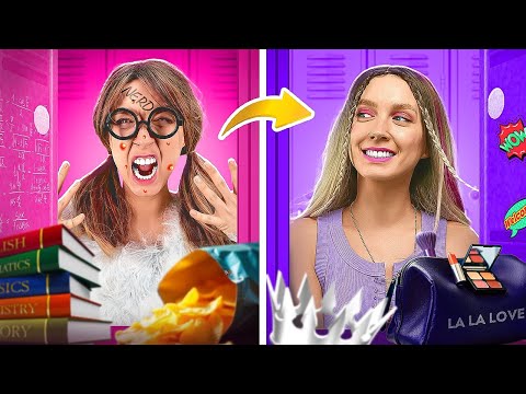 From Nerd to School Queen Extreme Makeover 👑 How to Become Popular