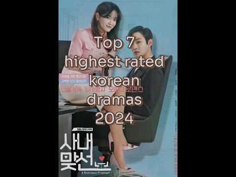 Top 07 korean highest rated korean drama 2024 # #kdrama #shortvideo #movie #2024