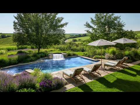 Tranquil Backyard Oasis | Relaxing ASMR Waterfall & Nature Sounds for Focus, Study, or Sleep