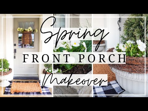 Farmhouse Front Porch Makeover | Spring Porch Decorating Ideas 2022