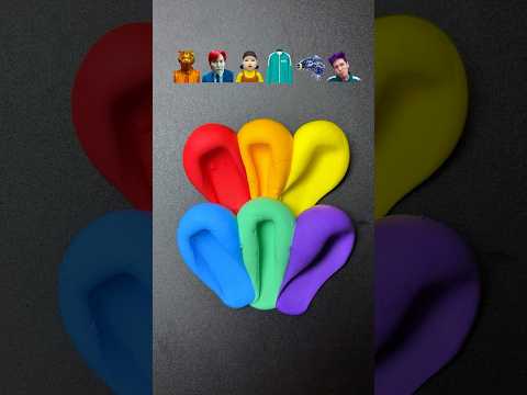 Squid Game’s Rainbow color What’s the last color #satisfying #rainbow #sharkzhan