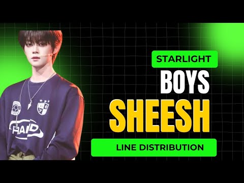 STARLIGHT BOYS - SHEESH (ORIGINAL : BABYMONSTER) | Line Distribution