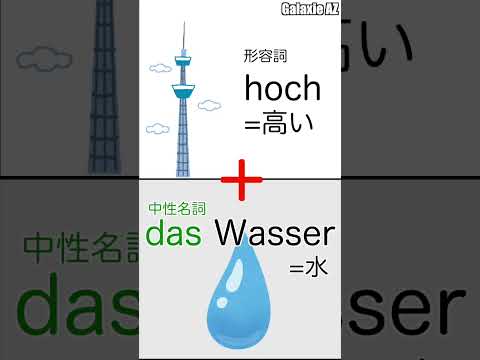 ドイツ🇩🇪語で「高い水」ってなんのこと？🧐 #shorts #ドイツ語