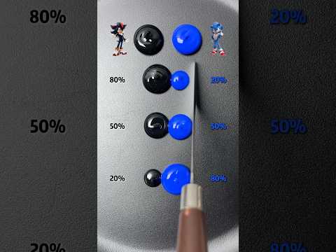 Shadow or Sonic #colormixing #satisfying #sharkzhan