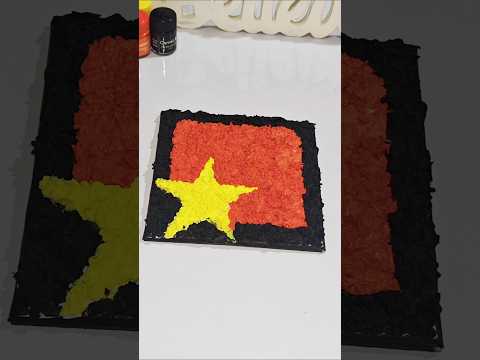 Texture Painting // Tissue Paper Art #ytshorts #diy #creative