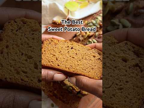 When you’re tired of pumpkin bread, give this Sweet Potato Bread a try 😌 #baking #glutenfree #bread