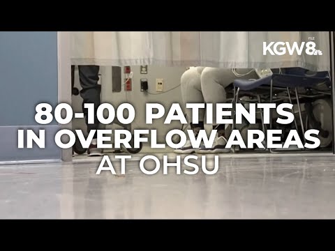 OHSU emergency department exceeds capacity as patients wait for hours amid record-high flu season