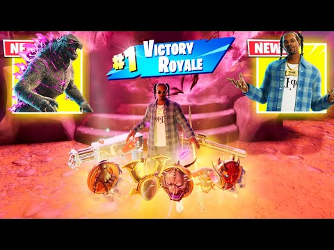 SNOOP DOGG vs "GODZILLA PORTAL" 3 NEW MEDALLIONS & MYTHIC’S CHALLENGE (Fortnite Chapter6)