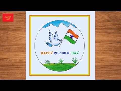 Republic Day Drawing Easy Steps || Republic Day Drawing For Beginners || Republic Day 2025