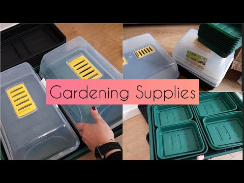 Buying Gardening Growing Supplies / Equipment  - Seed trays, Gravel trays & propagator lids 🇬🇧