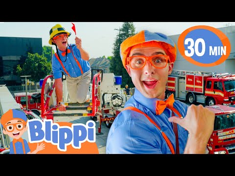 Blippi's Vroom Vroom Vehicle Show: Firetruck! 🚒 | Kids Adventure & Exploration Videos