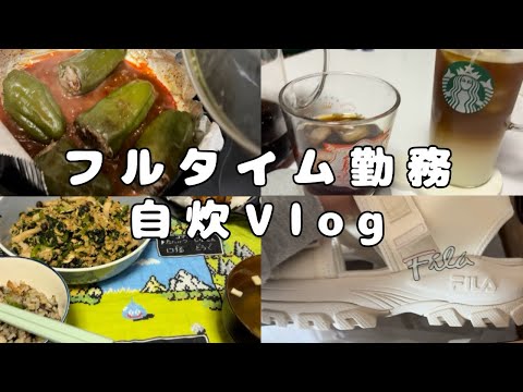 【Vlog】フルタイム勤務アラサー女の自炊集🧑🏻‍🍳🥣自炊モチベが上がる推しグッズも紹介