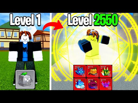 Noob To Max Level Getting EVERY Fruit in Blox Fruits