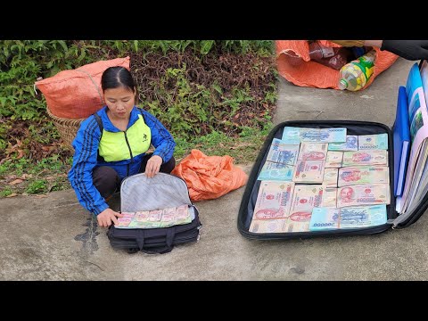 Poor girl picking up scraps: suddenly picked up huge sums of money on the street ||Ly TieuSao