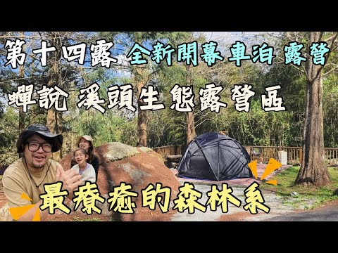 第十四露｜露營VLOG｜全新開幕 蟬說◆溪頭生態露營區｜最療癒的森林系｜很幸運巧遇到【憂娘駕駛】｜全新衛浴 冰箱 供電系統｜美國SealVax真空好攜袋｜想要身心靈放鬆來這就對｜南投鹿谷｜露營車泊｜