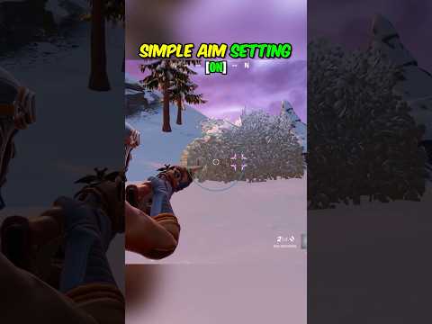 SIMPLE AIM Setting in Fortnite Season 1😳 (Chapter 6) #fortnite #foryou #fyp #shortsfeed