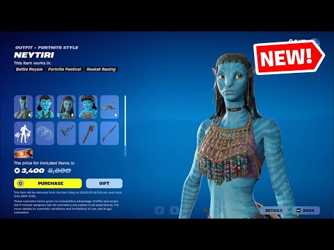 Fortnite NEW Avatar Skins (Warriors of Pandora), Emote Bundle (Jake Sully & Neytiri) Item Shop