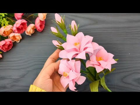 Amazing crepe paper flower bunch #diy #papercrafts