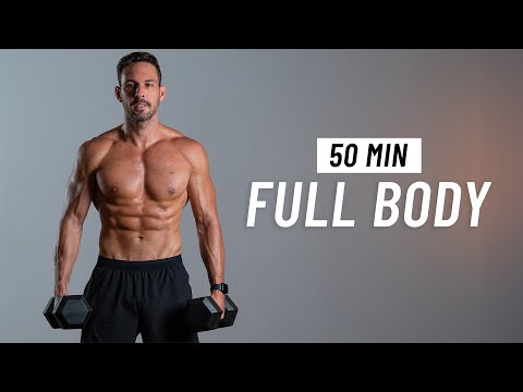 50 Min Full Body Dumbbell Workout At Home - Build Strength