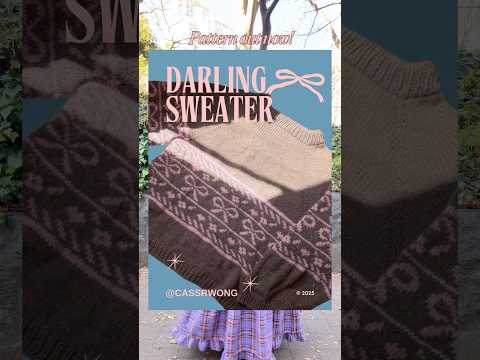 Darling Sweater Pattern is out now!! 💖🎀 (link in bio)