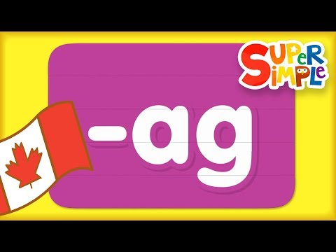 Word Family "ag" | Turn And Learn ABCs | Preschool Learning