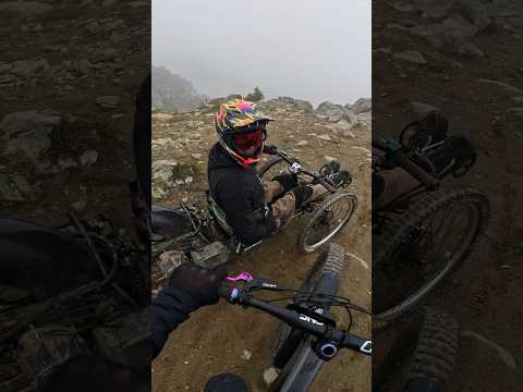 Adaptive mountain biker crashes on a gnarly trail in Whistler! #mountainbiking #goprohero13