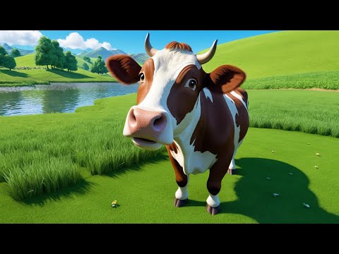 Moo Moo Brown Cow | Fun Nursery Rhyme for Kids | Sing-Along Animal Song