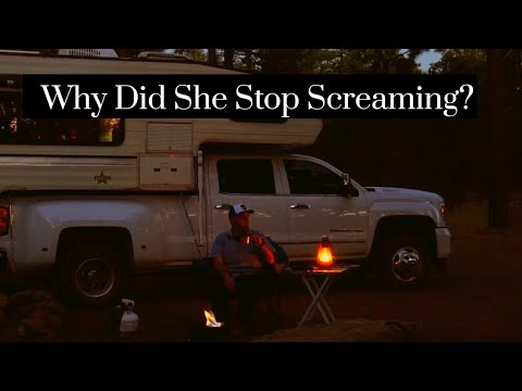 She needed HELP but I couldn't find her!! - Camping Alone In A Pickup Truck Camper