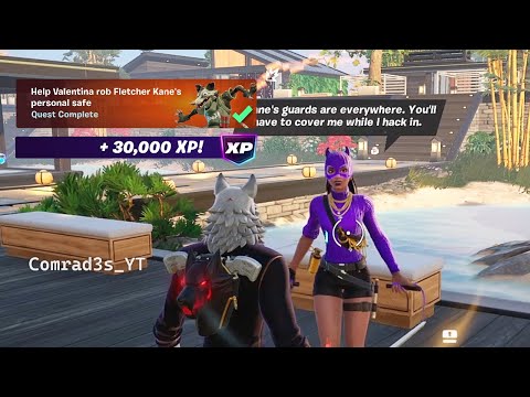 Help Valentina rob Fletcher Kane's personal safe Fortnite