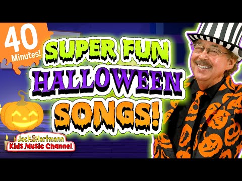 Super FUN Halloween Songs for Kids! | 40 Minutes of Educational Halloween Songs! | Jack Hartmann