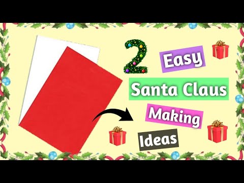 DIY paper Santa claus 🎅🎄🎁  Very Easy Paper Santa making Idea | Easy Christmas decoration ideas 2024