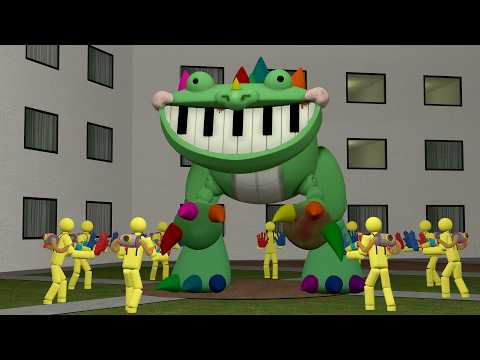 PIANOSAURUS FROM POPPY PLAYTIME 4 IS KILLING EVERYONE IN LIMINAL HOTEL (Garry's Mod)