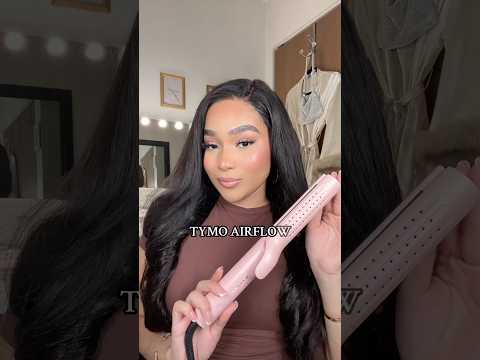 TYMO AIRFLOW 2 IN 1 STRAIGHTENER AND CURLER REVIEW! 😱🤯 #shorts #tymobeauty #hairtutorial