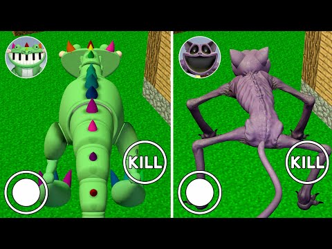 Playing as PIANOSAURUS vs Playing as NIGHTMARE CATNAP in MINECRAFT?! (Garry's Mod)