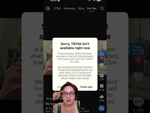 TikTok Actually Went Dark #tiktokban